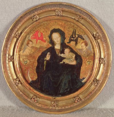 Madonna with the Christ Child Writing, 1410-20 by Netherlandish School